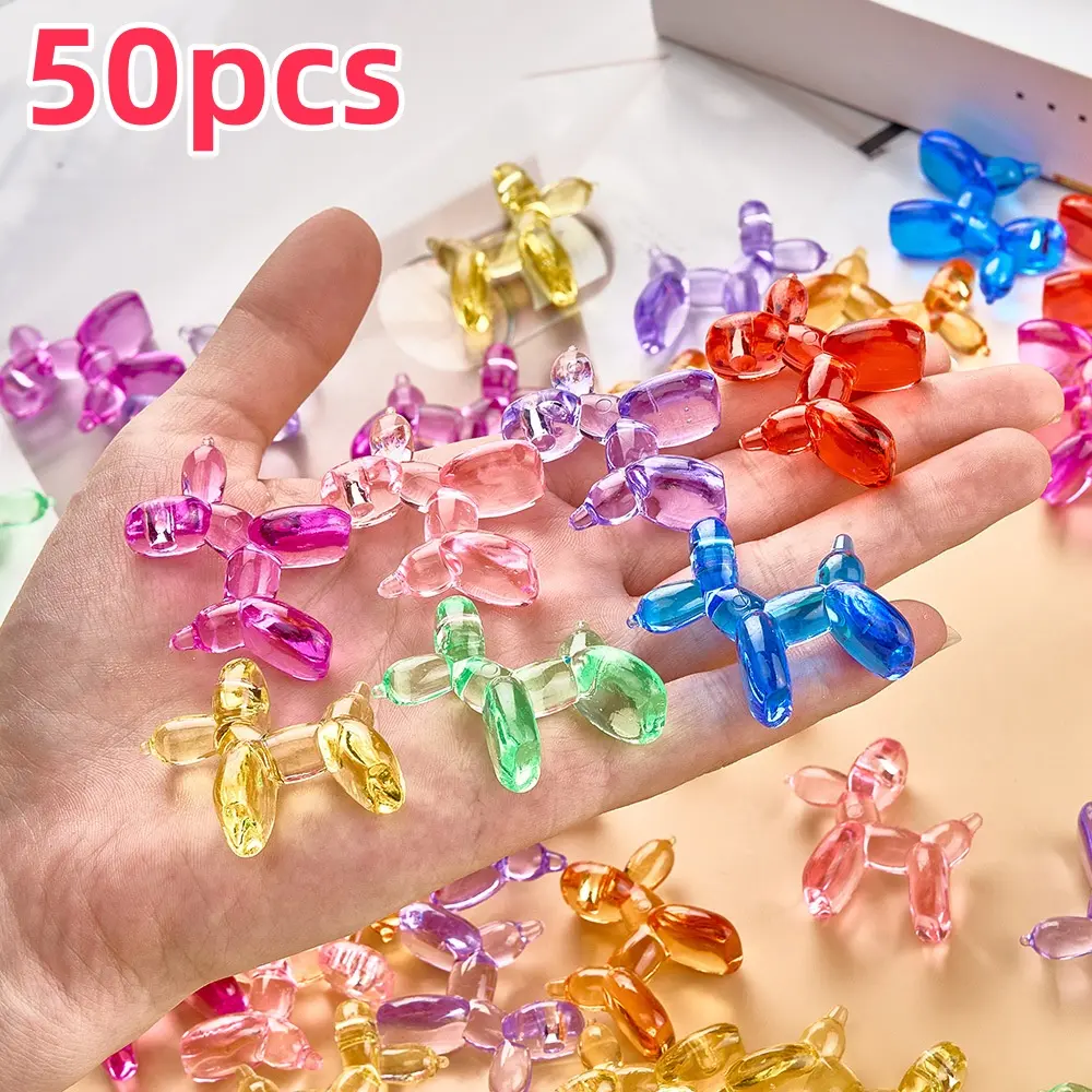 Mini Balloon Dog Shaped Decoration, 50pcs/set Colorful Handmade Ornament, Creative Craft Art Ornament, Home Decor for Living Room, Office, Bar, Coffee Shop, Balloon Decorations Kit, Balloon Party Supplies, Balloon Animals, Birthday Party Decorations