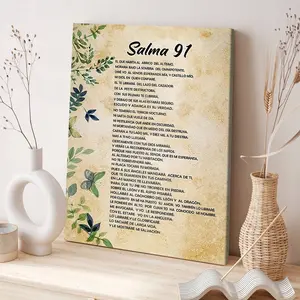Wooden Frame Canvas Poster Salma 91 Poetic Decorative Art, Vintage Home Decoration, Modern Living Room Wall Art, Fashion Bedroom Poster