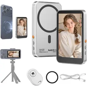Vlog Selfie  Screen for  17 & Android, 4K No Latency  Video Recording with Remote Zoom & Shoot, Content Creator essentials  Camera  for vlogging YouTube