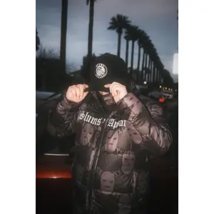 All Over Print Ski Mask Puffer Jacket