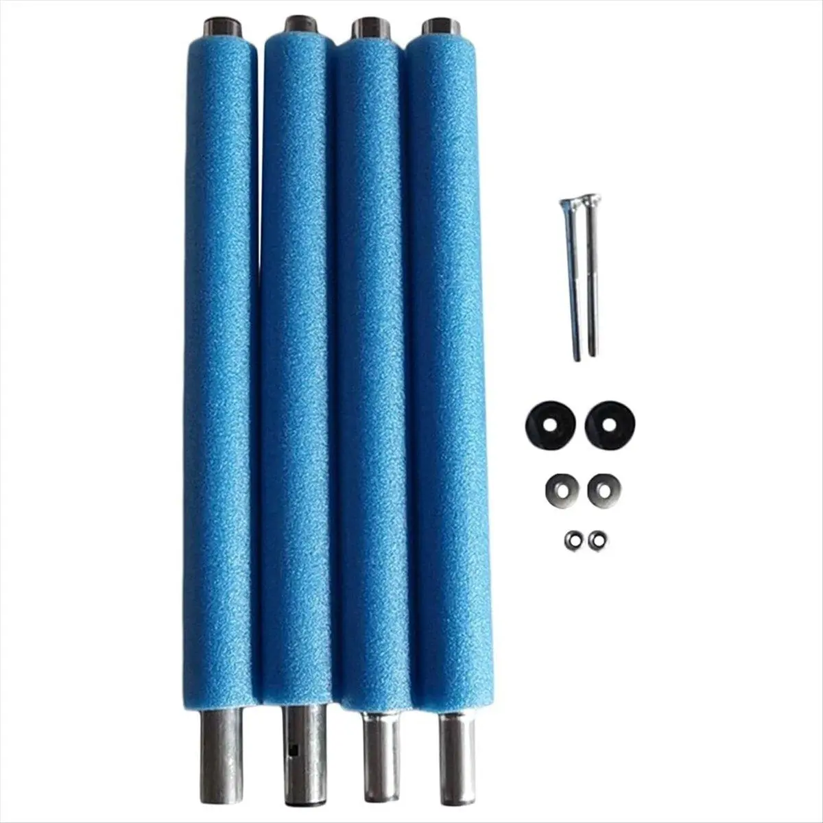 Trampoline Poles Replacement,with Trampoline Poles Anti-Collision Protector,with Screws Enclosure Straight Tube 1.76m