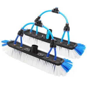 Blue Dragon Water-Fed Pole Window Cleaning Brush 12in/30cm with 4 Pencil Jets & Dupont Nylon Bristles for Efficient Cleaning