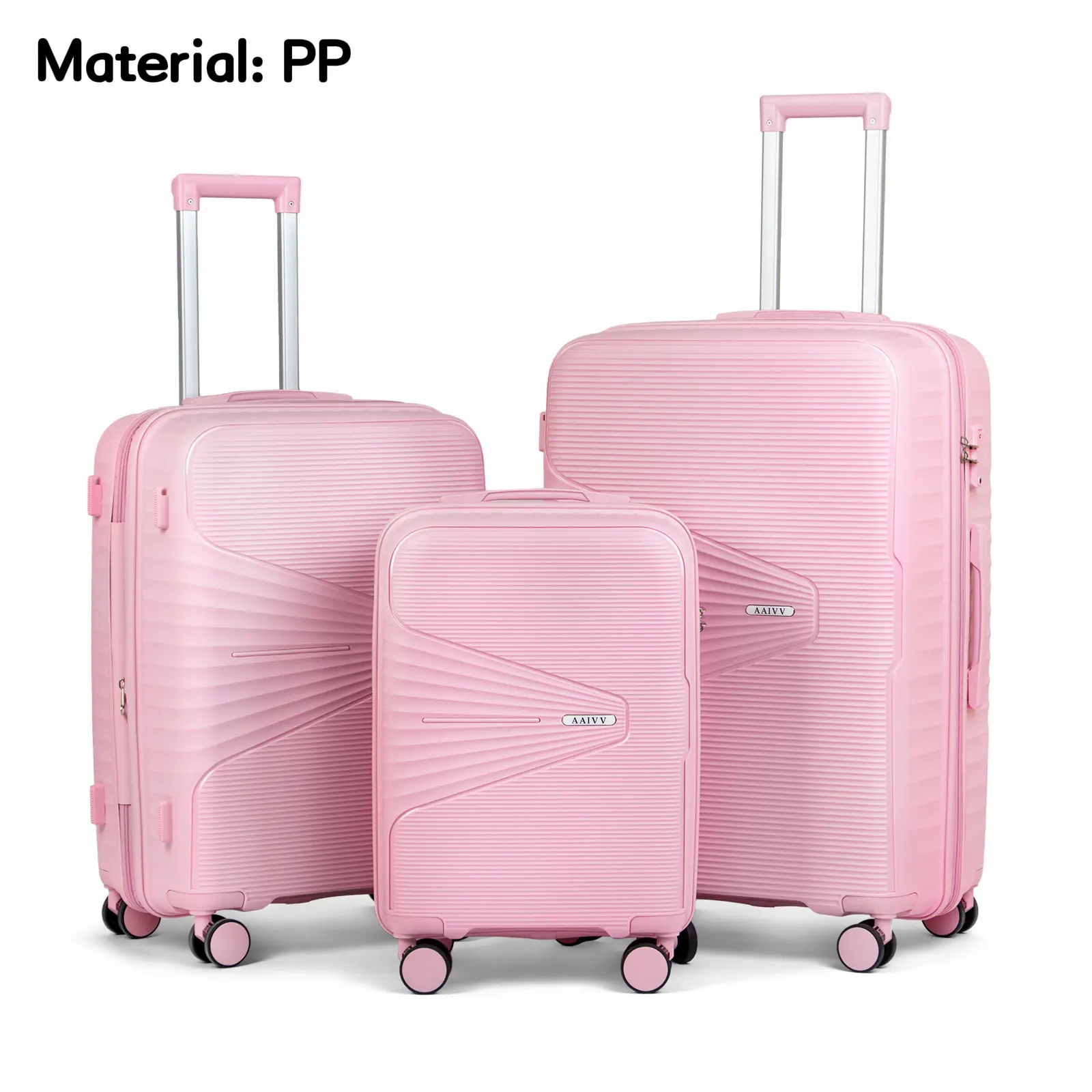 3PCS Pink(20''24''28'')