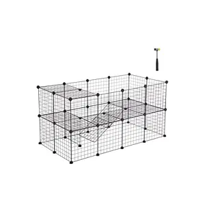 SONGMICS Pet Playpen with Cable Ties