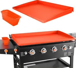 36" Silicone Griddle Mat for Blackstone Grill, Heavy Duty Grill Mat Cover, Non-Stick Rubber Cooking Mats for Griddle Top Protection, Grill Accessories