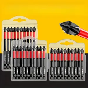 Magnetic Phillips Screwdriver Bit Set, High-Hardness Anti-Slip Screwdriver Head Kit, Assembly & Disassembly Tool for Electric and Manual Drills, Impact Drill Bit