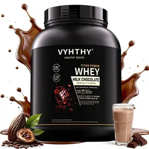 VYHTHY Whey Protein Powder - Chocolate Flavor, 24g Protein, 3.5g BCAAs, Sugar-Free, High-Quality Whey Isolate & Concentrate, Supports Muscle Growth & Recovery - Healthcare Fitness Supplement