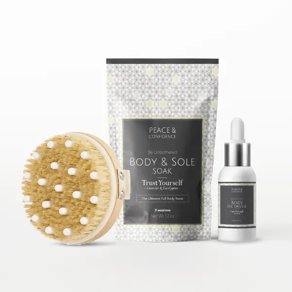 Gift Set, The Brushed & Unbothered Signature Experience Body Care Moisturizing Calming