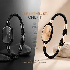 Breathelet OneFit Smart Bracelet for Stress Relief & Focus | Mindfulness Breathing Trainer, Anxiety Relief Wellness Wearable