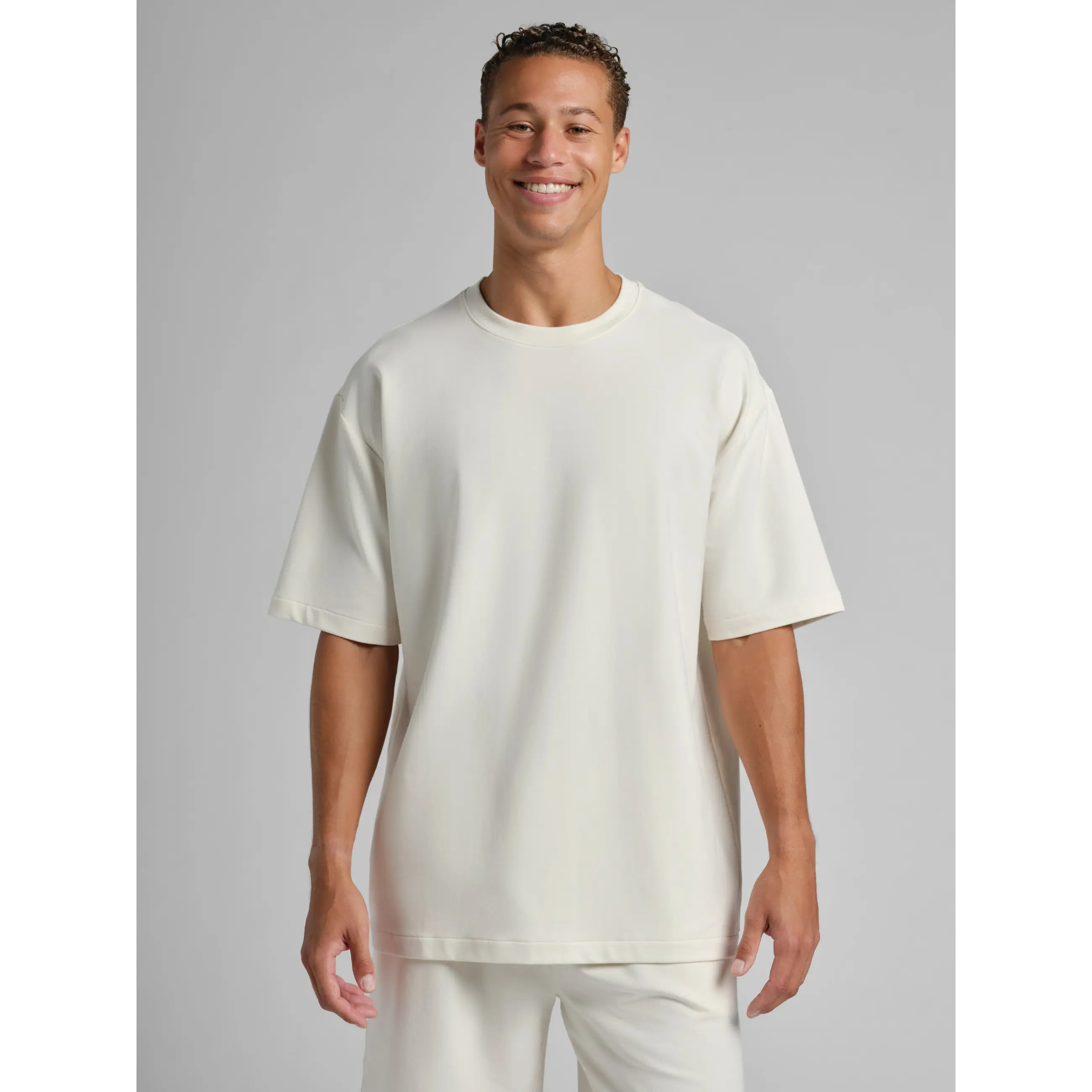 Comfrt | Luxe Terry Tee | Men's Micro French Terry Oversized T-Shirt Fabric Top