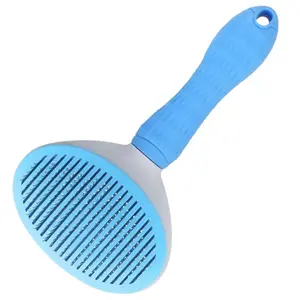 Self Cleaning Slicker Brush, Dog Cat Bunny Pet Grooming Shedding Brush - Easy to Remove Loose Undercoat, Pet Massaging Tool Suitable for Pets with Long or Short Hair