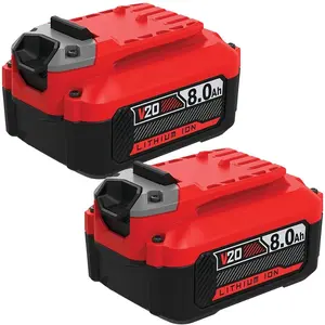 High quality 2PACK For Craftsman V20 20 Volt 8.0Ah MAX Li-ion Battery CMCB204 CMCB202 CMCB206