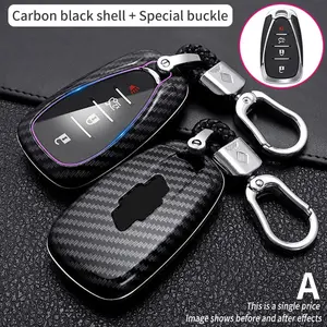New Hydro dip Carbon Fiber for Chevrolet Key Fob Case for Chevrolet Camaro, Malibu, Traverse, Cruze, Spark, Volt