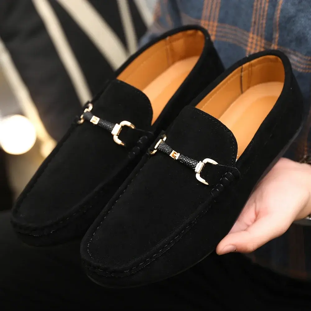 Men's Lightweight Casual Driving Moccasins - Soft Comfortable Slip-On Loafers for Easy Walking - Stylish Sapatenis Masculino for Everyday Wear PUAMSS