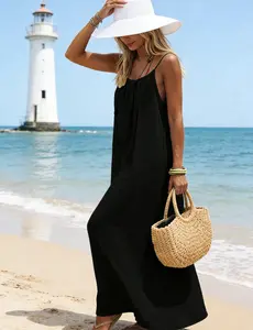 Natural Life Dresses, Spaghetti Strap Dresses for Women, Backless Cami Dresses for Women Cami Lounge Sexy Dress