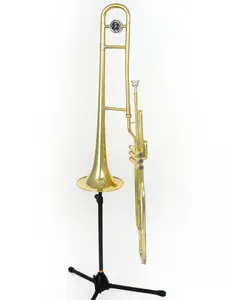 Wisemann Folding Trombone Stand with bell holder(Trombone not included), adjustable, strong, steady, and durable.