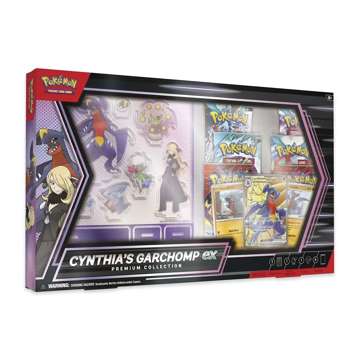 Pokemon TCG Cynthia's Garchomp ex Premium Collection - 6 Booster Packs