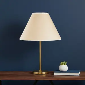 HomeRoots 654709 Kraft Paper Plain Empire Lamp Shade - Light Brown