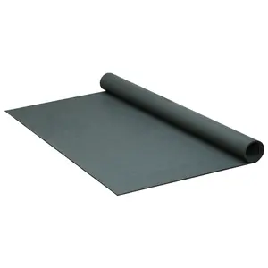 Rubber-Cal "ReUz" Rubber Flooring Rolls - 3mm Thick - Black Roll