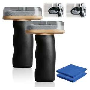 Car Oil Film Cleaner,2026 Handheld Glass Oil-Film Remover, New Upgrade Emulsion Cleaner Glass Cleaning Board, Automotive Oil Film Cleaning Brush for Car Windows,Crystal Clear View