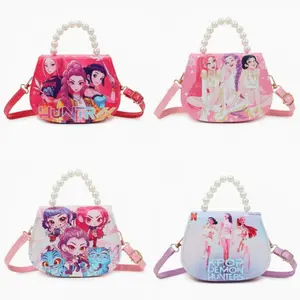 2/4Pcs New children's bag witch hunter girl group change bag kpop anime cute storage bag messenger bag Elementary Student Back to School Gift