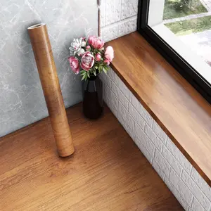 500 Cm X 55 Cm Wide Adhesive Film, Wood Look Furniture Film, Self-Adhesive for Kitchen Worktops, Tables, Desks, Cabinets, Waterproof Wallpaper