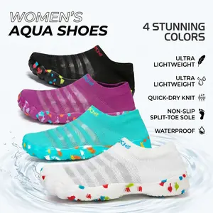 Women's Aqua Shoes Waterproof Non Slip for Beach Swimming Surfing Water Sports Lightweight Quick Dry Water Shoes