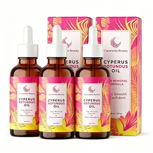 Caramela Beauty Cyperus Hair Removal Cream (3-pack, 60ml each): A natural and permanent hair removal solution, gentle and non-irritating, moisturizing and soothing, suitable for both men and women.