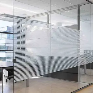 Glass film with stripes, frosted glass sticker, office and bathroom window decorative film, electrostatic adhesive-free privacy film, electrostatic film for after-hours use, semi-translucent film, office frosted glass sticker