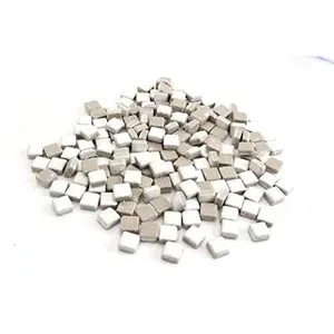 White Ceramic Mini Tile - 4/10 Inch
