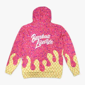 Baseball Lifestyle 101 Ice Cream Hoodie & Tee - Strawberry Vibes – Youth & Adult Sizes