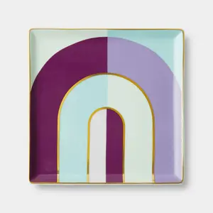 OCTAEVO Riviera Arch Ceramic Tray - Purple