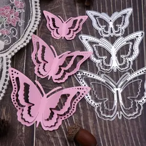 3D Butterfly Metal Cutting Mold, Durable Handmade Tool for Card Making, Scrapbooking, Diary Decoration, DIY Craft, Beautiful Patterns, Diy Sticker