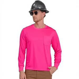 AYKRM 6 color High Visibility reflective safety Shirts for Men Women, Fashion Durable Construction Work Shirts