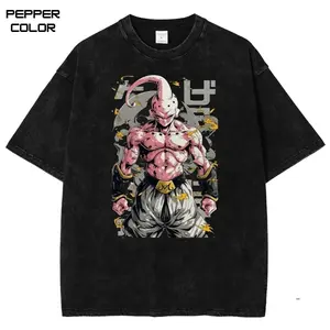 Majin Buu T-Shirt, DBZ Anime Shirt, Vintage Anime Tee, Anime Manga Streetwear, Crewneck Short Sleeve Shirt, Trending Unisex Shirt, All Size, Gift for Anime Lovers