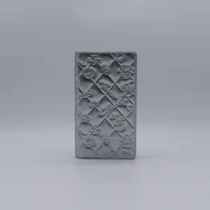 Pre-owned CHANEL leather Small Leather Goods Metallic Patent Calfskin Quilted Lucky Symbols Yen Wallet W21404