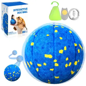 Dog Ball Smart Interactive Dog Toy with Remote Control,Automatic Moving,Bouncing and Rotating 3 Modes,E-TPU Material Aggressive Chewers,IPX7 Waterproof,Rolling Ball for Large Medium Dogs