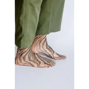 Wild Nylon Tiger Ankle Socks