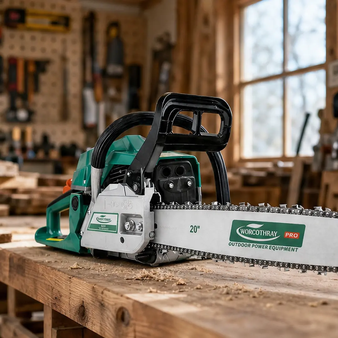 ARCH 62CC 2-Stroke Gas Chainsaw, 20-inch Guide Bar and Chain, Durable Metal Build, Anti-Vibration System, Efficient Cooling System, Ergonomic Non-Slip Handle, Outdoor Power Tool for Wood Cutting, Forestry Camping, Tree Pruning, Vibration Control, Inches,,