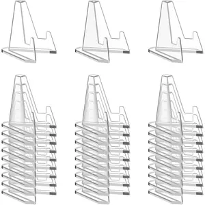 30 Pack Arcylic Card Display Stands, Mini Clear Easel Stand Holder for  Graded Challenge  Trading Baseball Psa Football Card