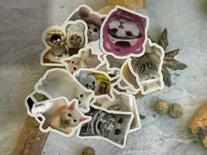 5-Pack Cute Random Stickers – Fun Cartoon Animals