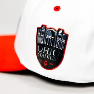 Ohio State Stadium Patch / White & Red Suede
