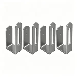 4PC No-Drill Adhesive Wall Hook, Carbon Steel Heavy Duty Hook, Waterproof Rust Resistant for Kitchen Bathroom Bedroom Living Room