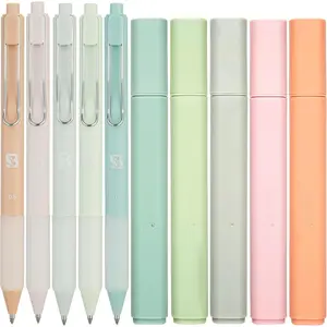 - Aesthetic Highlighters and Gel Pens With Soft Ink and Chisel Tip,  Highlighters and Pens No Bleed, Dry  Easy to Hold, for  Journaling Planner School Supplies (PASTEL)