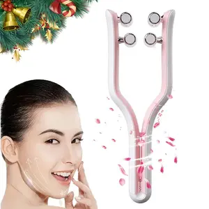 New Y-Type 3D Dual-Sided Roller Handheld Electric Facial Slimming Device, Multi-Functional Face Roller Massager, Tighten Chin and Jawline, Beauty Roller