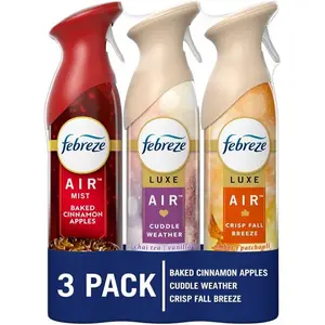 3 Pack Air Freshener Spray Odor-Fighting Room Spray 8.8oz Each