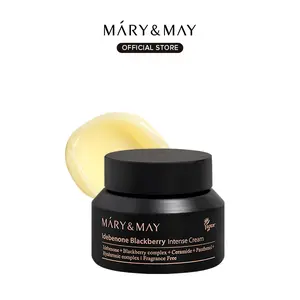 [Mary&May Official] Mary&May Idebenone Blackberry Cream Antioxidant Korean Moisturizer with 5 Ceramides & Hyaluronic Acid for Skin Barrier Repair 48H Hydration All Skin Types 70g