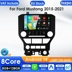 [Hizpo] Car Intelligent Systems Carplay Android Car Radio for Ford Mustang 2 2015-2021 Multimedia Video Player WIFI Autoradio