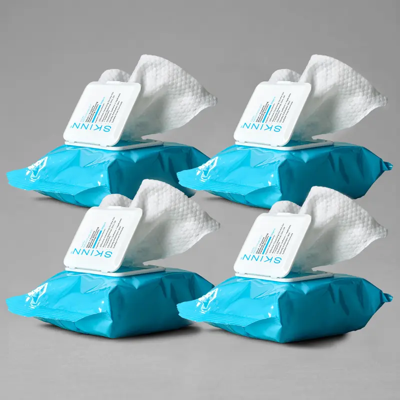 SKINN Cosmetics: The Stock-Up Cleansing Cloth 4 Pack