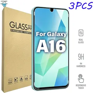 3-piece set suitable for Samsung Galaxy A16 A17 A36 A55 5G tempered glass screen protector, bubble-free high-definition clear Accessories